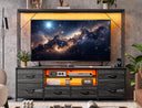 55" Entertainment Center with LED Lights & Power Outlets