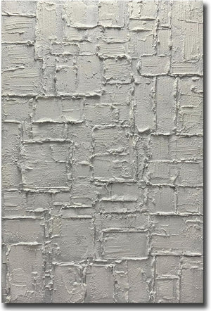 30x45" Hand-Painted Abstract Ocean Wave Oil Painting on Canvas – Vertical Framed Wall Art