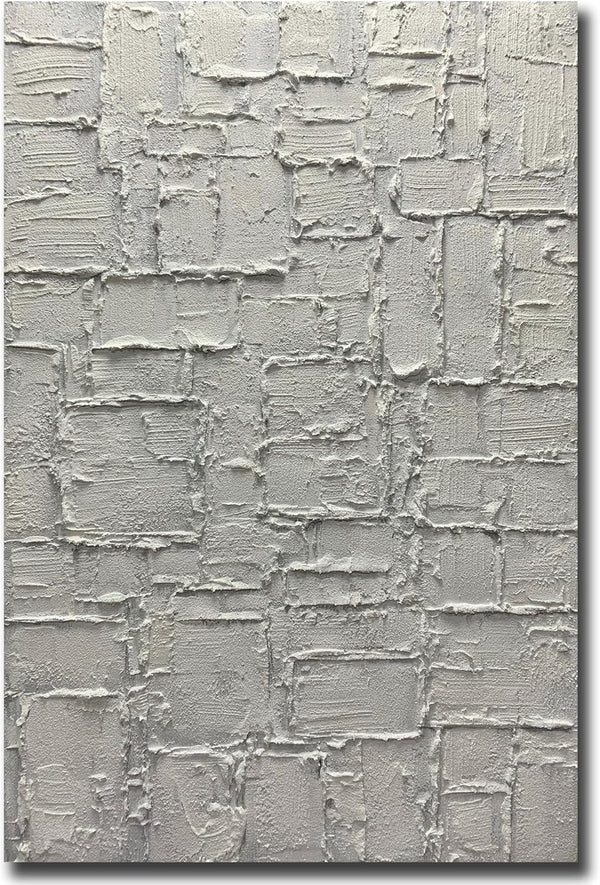 30x45" Hand-Painted Abstract Ocean Wave Oil Painting on Canvas – Vertical Framed Wall Art