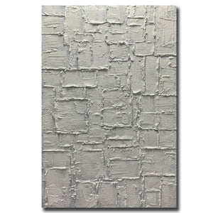 Hand-Painted Abstract Canvas Wall Art – 30x45 Inch Vertical Minimalist Painting