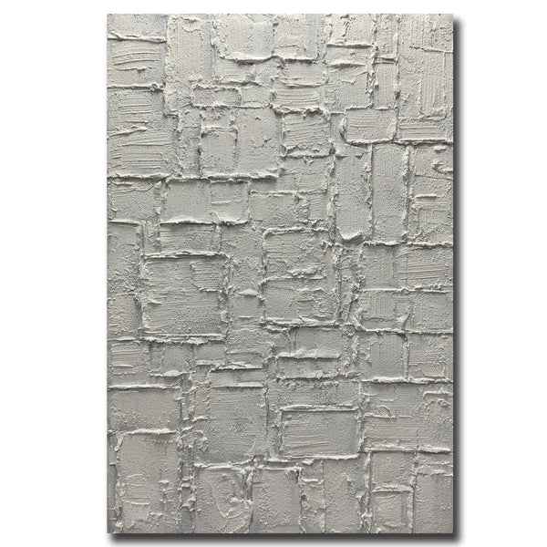 Hand-Painted Abstract Canvas Wall Art – 30x45 Inch Vertical Minimalist Painting
