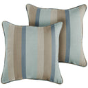 Sunbrella Gateway Mist Outdoor Corded Pillow Set of 2 — 18" x 18"