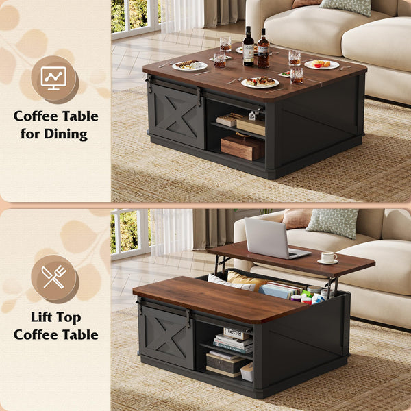 Lift Top Coffee Table with Storage