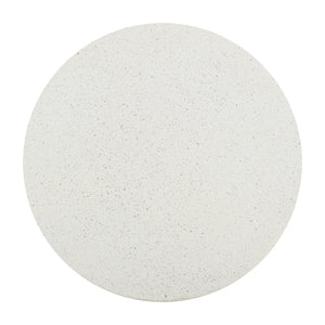 Round Polyresin Outdoor Accent Table — 18"