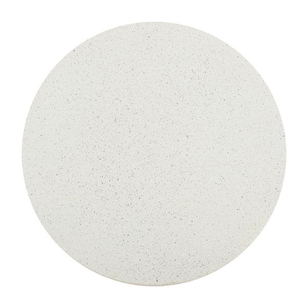 Round Polyresin Outdoor Accent Table — 18"