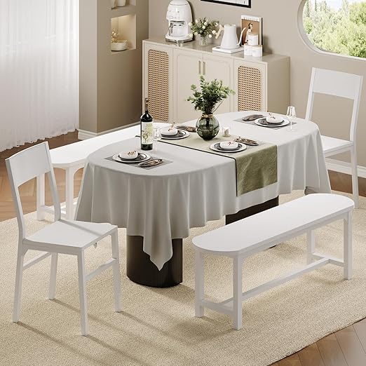 Dining Chairs and Benches Set of 4