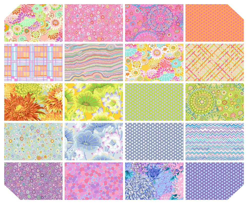 Classics Plus Sorbet Fat Quarter Bundle – 20 Pieces, 100% Cotton