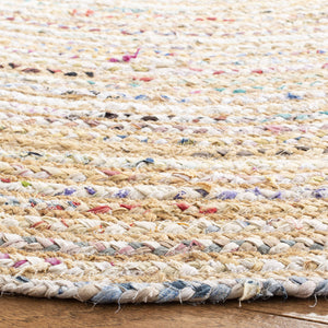Oval Braided Jute & Cotton Area Rug – 4' x 6'