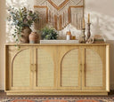 67" Arched Door Sideboard Buffet Cabinet with Storage