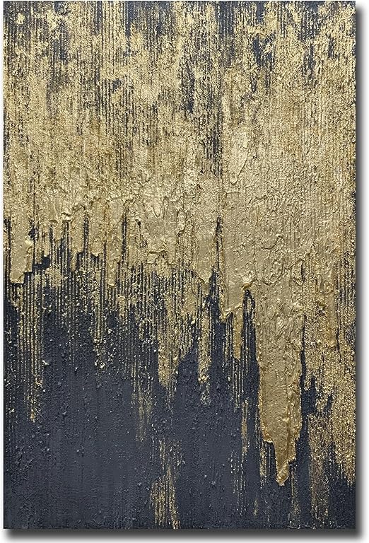 Hand-Painted Abstract Canvas Wall Art – 30x45 Inch Vertical Minimalist Painting