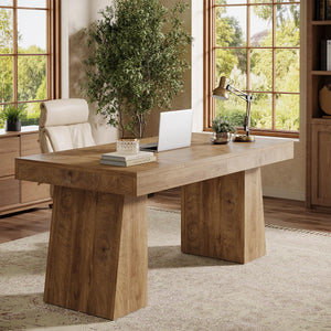 55" Executive Desk with Double Pedestal