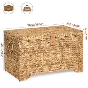 Water Hyacinth Storage Basket with Lid