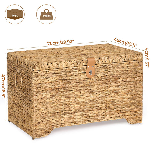 Water Hyacinth Storage Basket with Lid