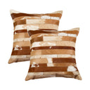 Cowhide Throw Pillows 18x18 – Set of 2