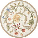 Hand-Hooked Wool Oval Area Rug – 3' x 5' | French Country, Oriental Pattern