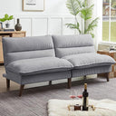 Convertible Futon Sofa Bed with Adjustable Backrest