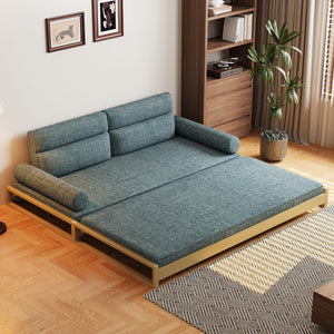 Convertible Sleeper Sofa Bed with Wood Frame