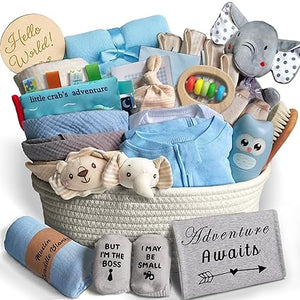 27-Piece Baby Girl Newborn Gift Basket Set