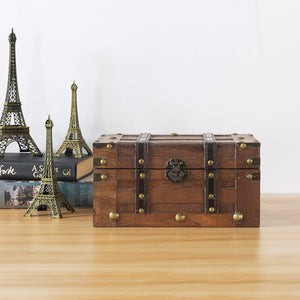 Small Decorative Wooden Trunk Chest