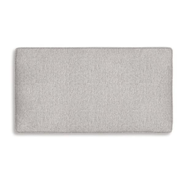 Farmhouse Upholstered Ottoman with Turned Legs