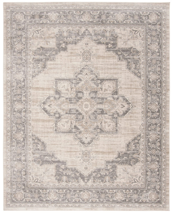 Medallion Area Rug 12x15 – Geometric Distressed Design, Non-Shedding, Easy Clean