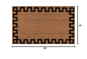 Hand Woven Coir Indoor Outdoor Doormat 1'6" x 2'6"