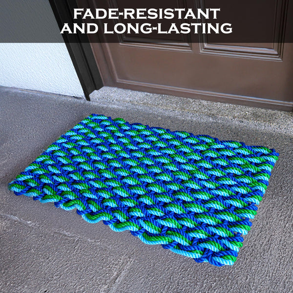 Lobster Rope Door Mat Outdoor – All-Weather Nautical Braided Rug