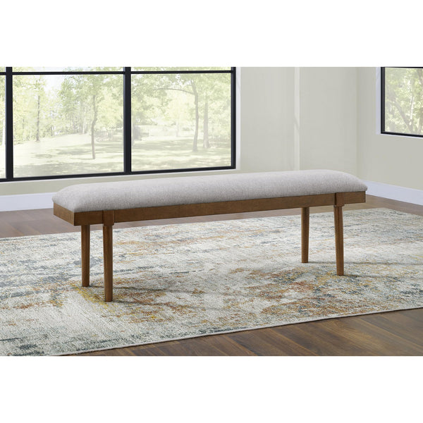 Upholstered Dining Bench with Solid Wood Frame