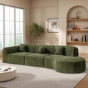 140" Curved Sectional Sofa Set – 7-Seat Modern Cloud Couch with Chaise Lounge