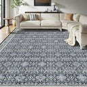 9x12 Moroccan Boho Area Rug – Washable, Non-Slip, Low Pile