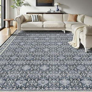 9x12 Moroccan Boho Area Rug – Washable, Non-Slip, Low Pile