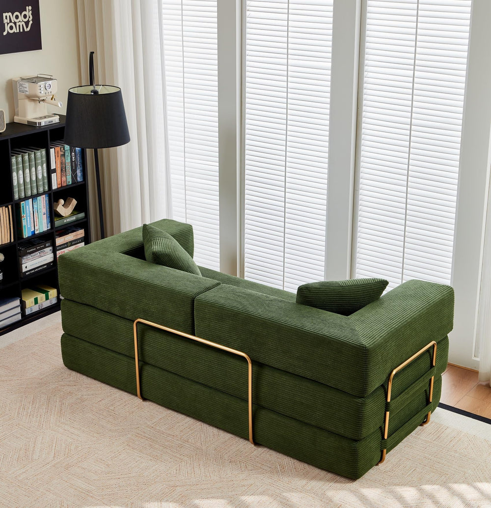 79" Convertible Sofa Bed – 5-in-1 Modular Futon Sleeper Couch