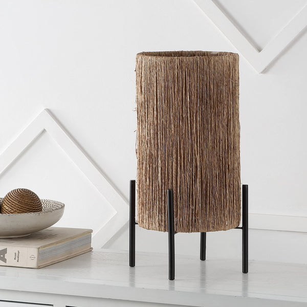 Woven Rattan LED Table Lamp 16.5"