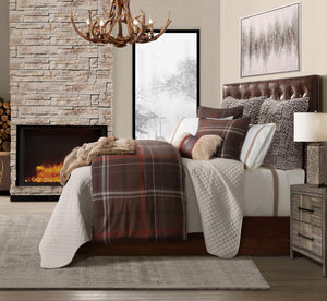 Rustic Plaid Comforter Set with Pillow Shams