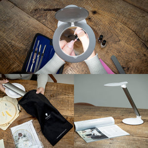 Portable Rechargeable Magnifying Lamp with LED Light