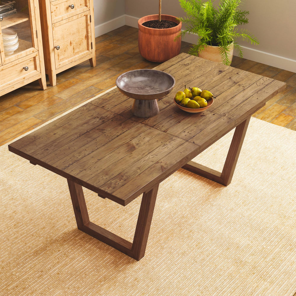 Extendable Dining Table, Pine Wood, Seats 4–8