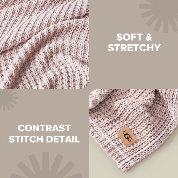 Cotton Waffle Knit Throw Blanket 50x70 Inch