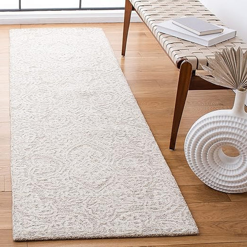 Hand-Tufted Wool Runner Rug 2'3" x 10' – Floral Area Rug for Hallway & Entryway