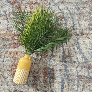 Vintage Beige Swirl Area Rug – Power Loomed Polypropylene