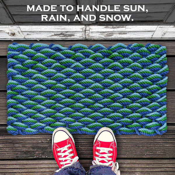 Lobster Rope Door Mat Outdoor – All-Weather Nautical Braided Rug