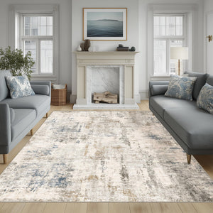 6x9 Washable Abstract Area Rug