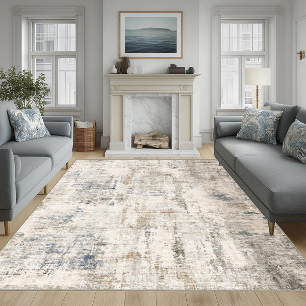 6x9 Washable Abstract Area Rug