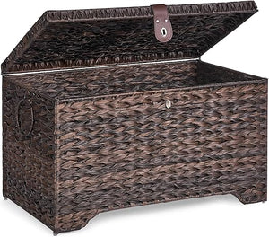 Water Hyacinth Storage Basket with Lid