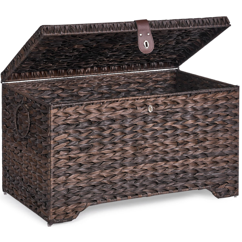 Woven Storage Basket with Lid