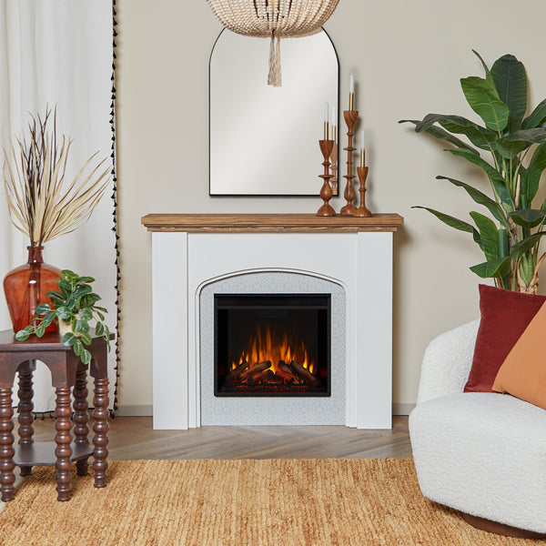 49" Electric Fireplace with Mantel