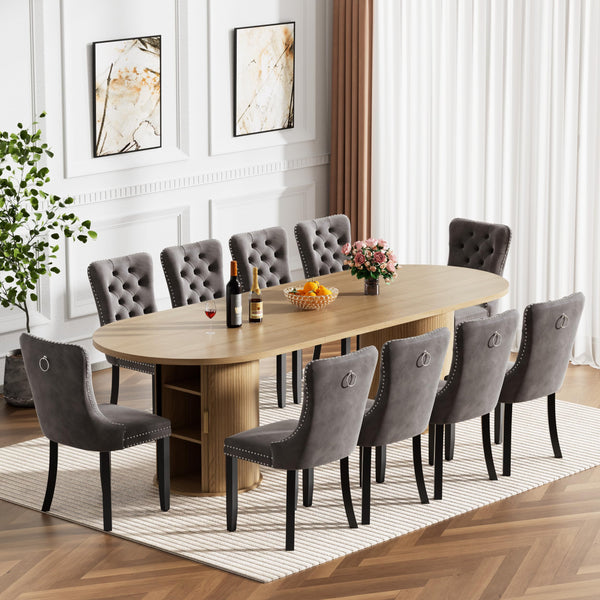 Extendable Dining Table Set with Chairs – 7, 9 & 11-Piece