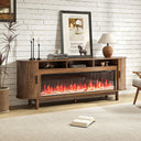 70-Inch Fireplace TV Stand with 50" Electric Fireplace for TVs up to 80"