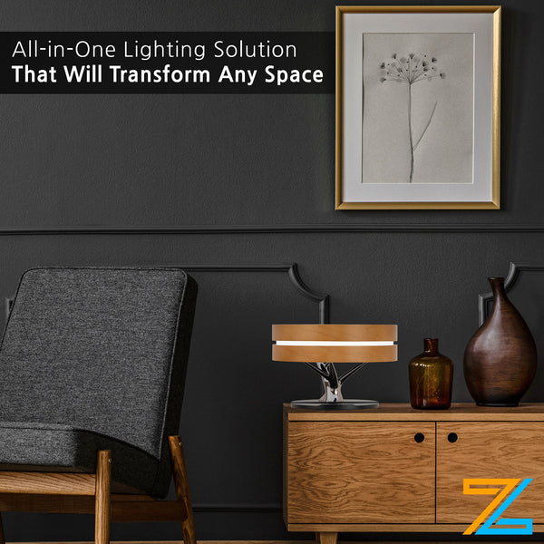 Modern Desk Lamp with Bluetooth Speaker & Wireless Charger