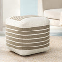 Square Cotton Pouf Ottoman Footrest