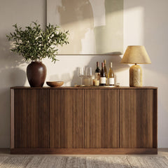 63-Inch 4-Door Sideboard Buffet Cabinet